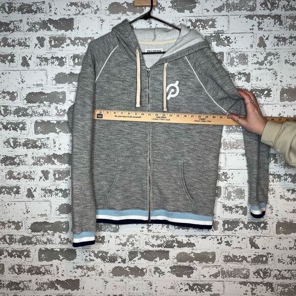 Peloton | women gray full zip hoodie - Picture 4 of 8